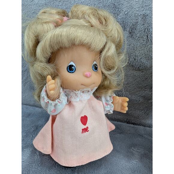 2 Precious Moments dolls Boy & Girl 1990 5" tall vintage 90's - Picture 4 of 9